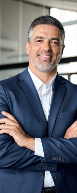 Happy,Mid,Aged,Business,Man,Ceo,Standing,In,Office,Arms